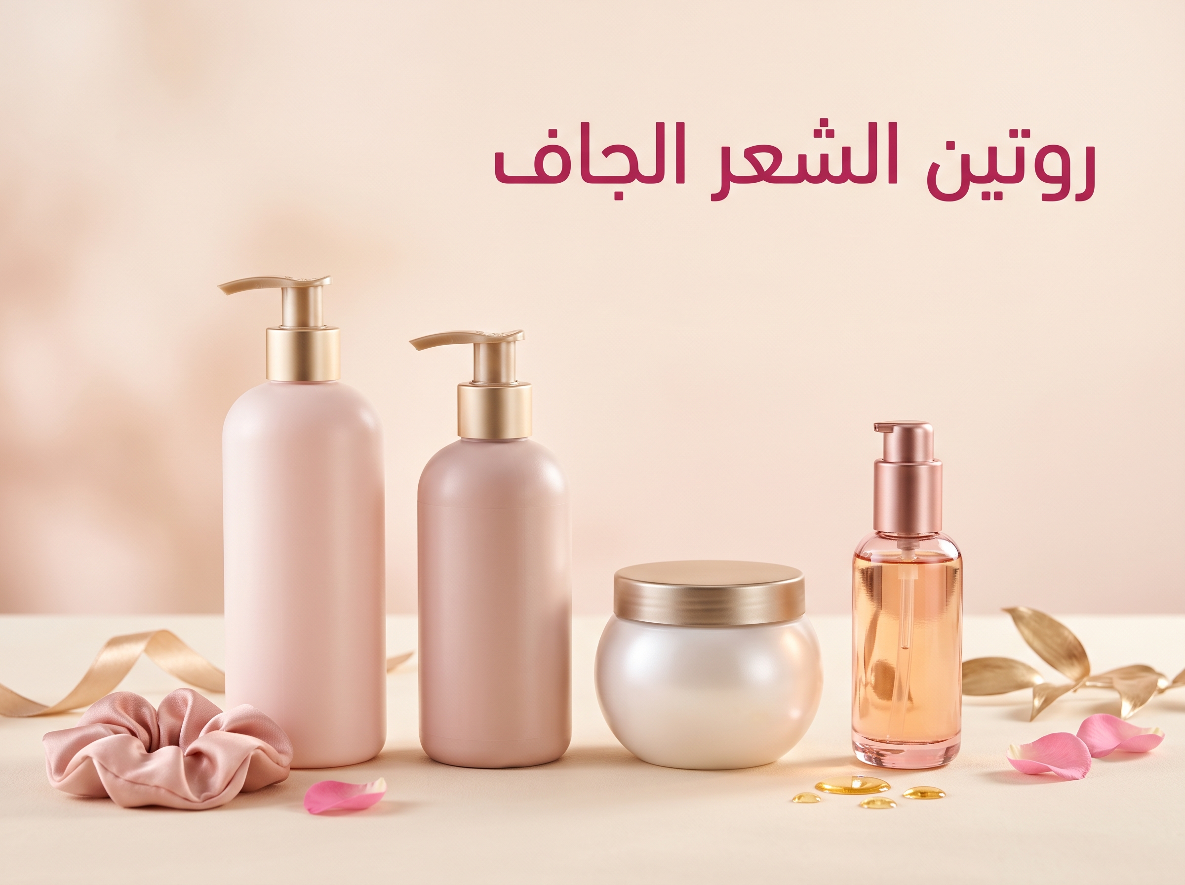 روتين الشعر الجاف