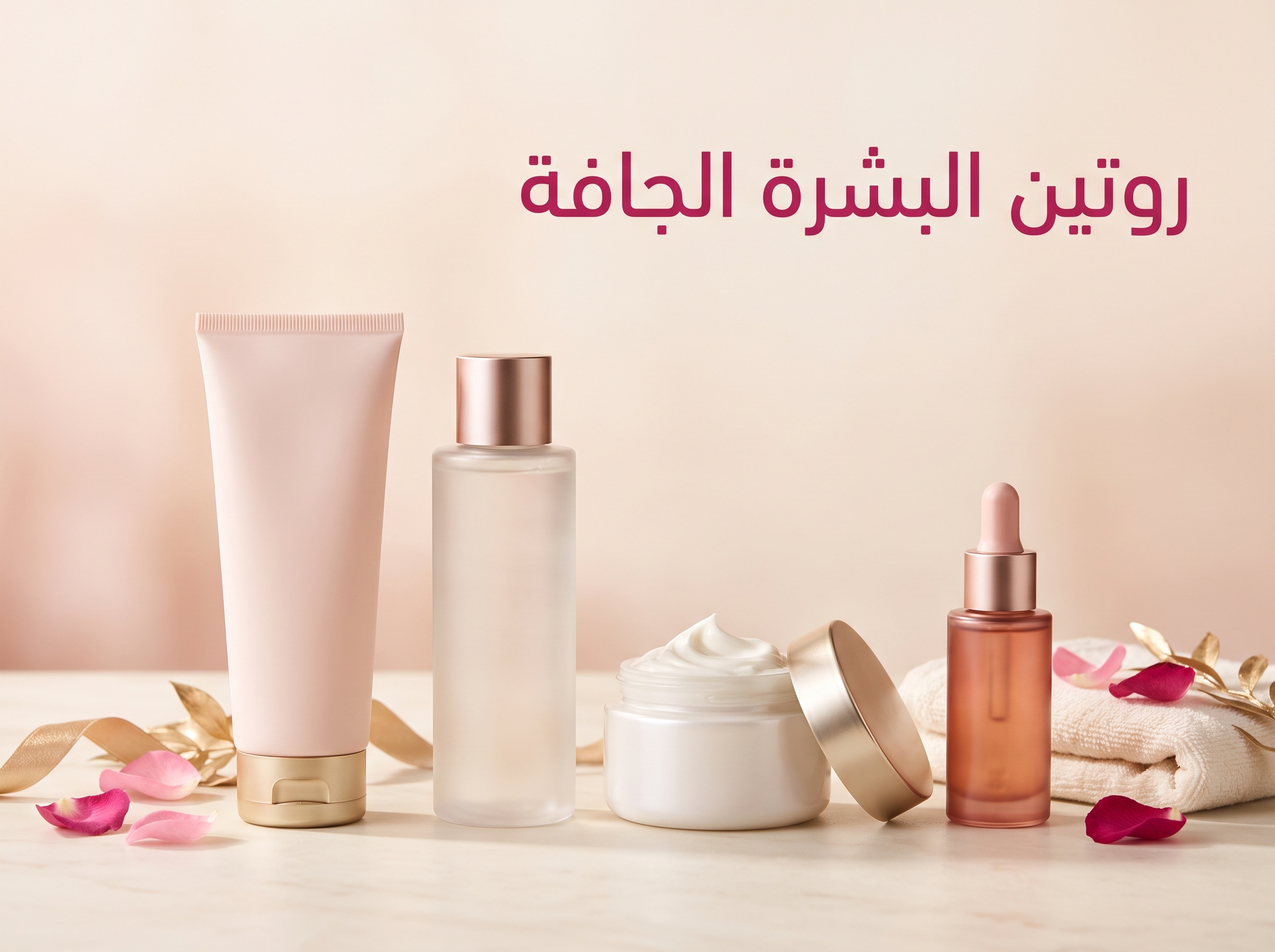روتين البشرة الجافة