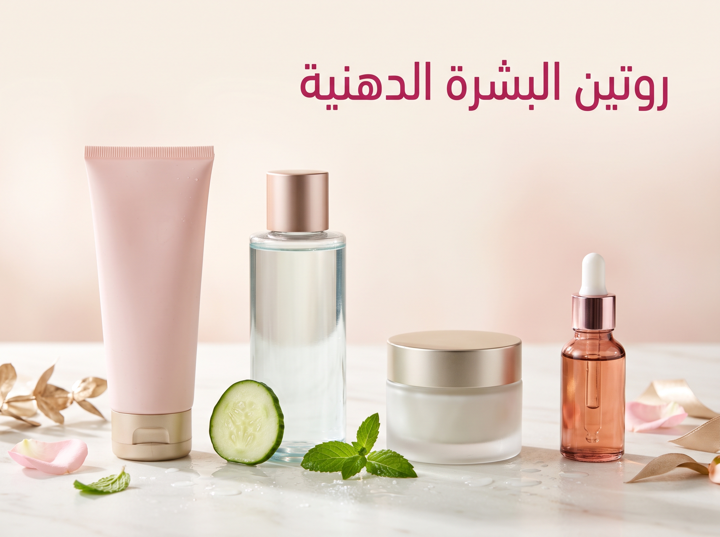 روتين البشرة الدهنية